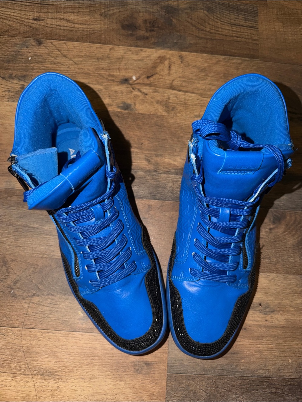 Aldo Men's Bright Blue High-Top Sneakers